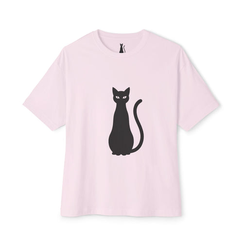 LazyInk Signature Cat Logo T-Shirt | Minimalist Black Tee