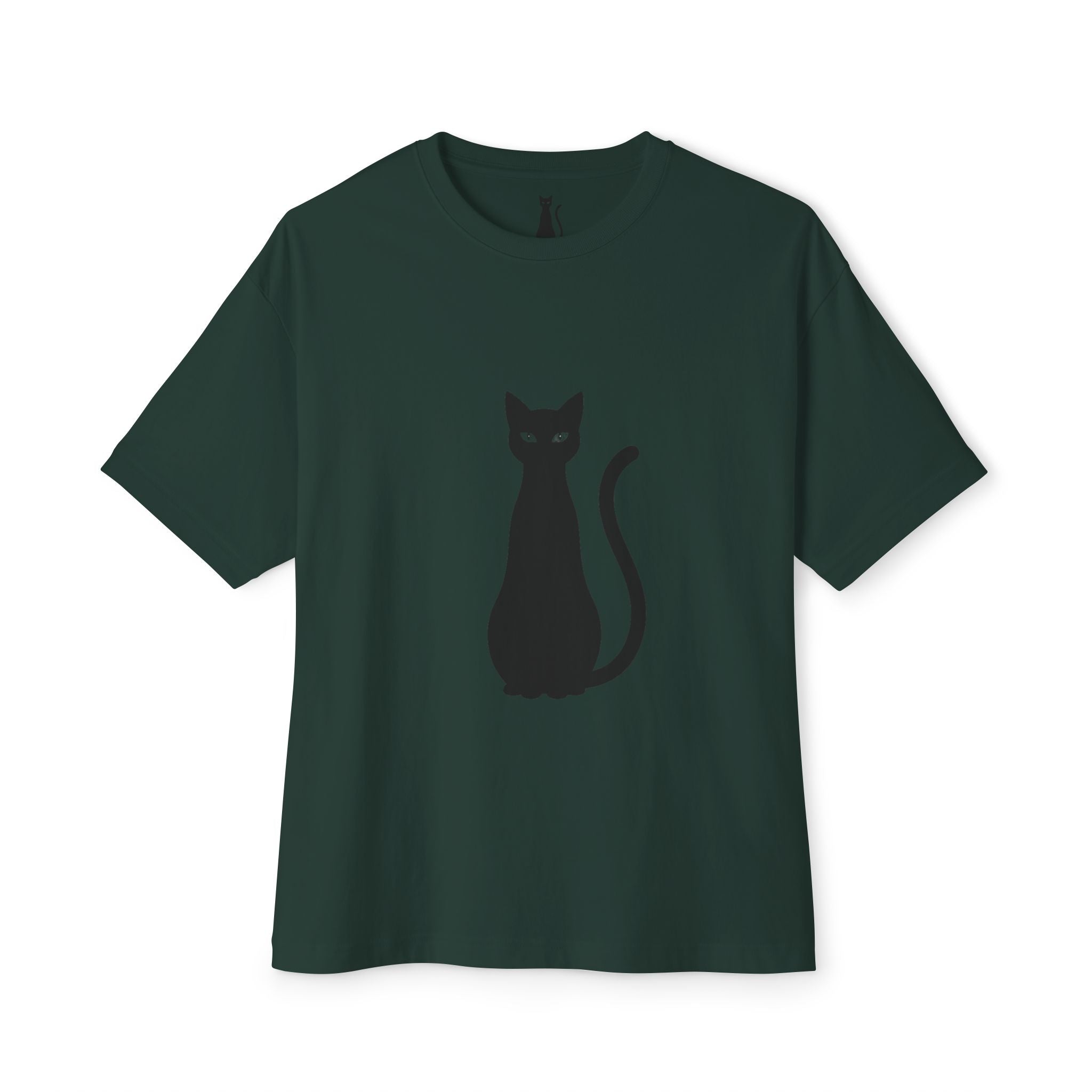 LazyInk Signature Cat Logo T-Shirt | Minimalist Black Tee