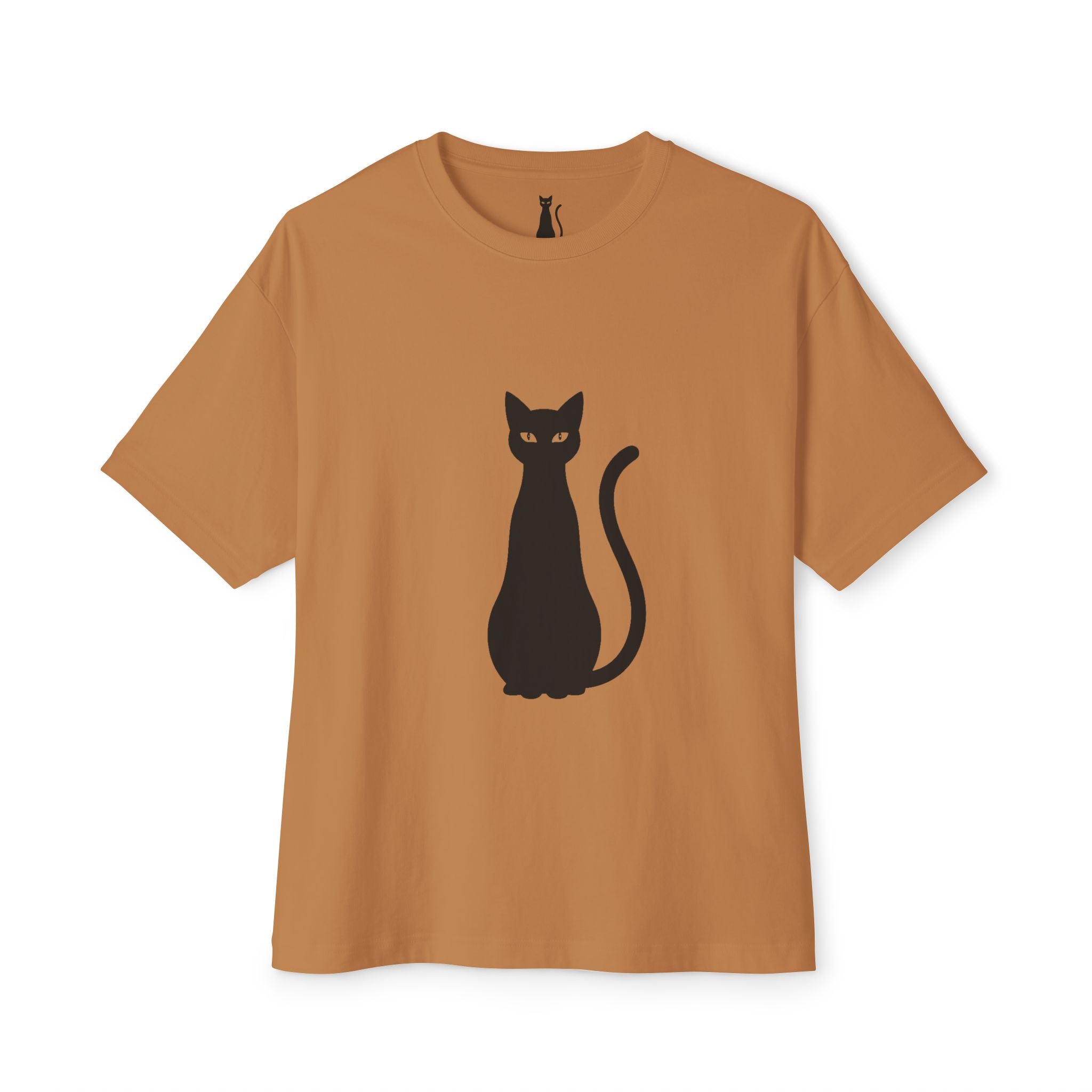 LazyInk Signature Cat Logo T-Shirt | Minimalist Black Tee