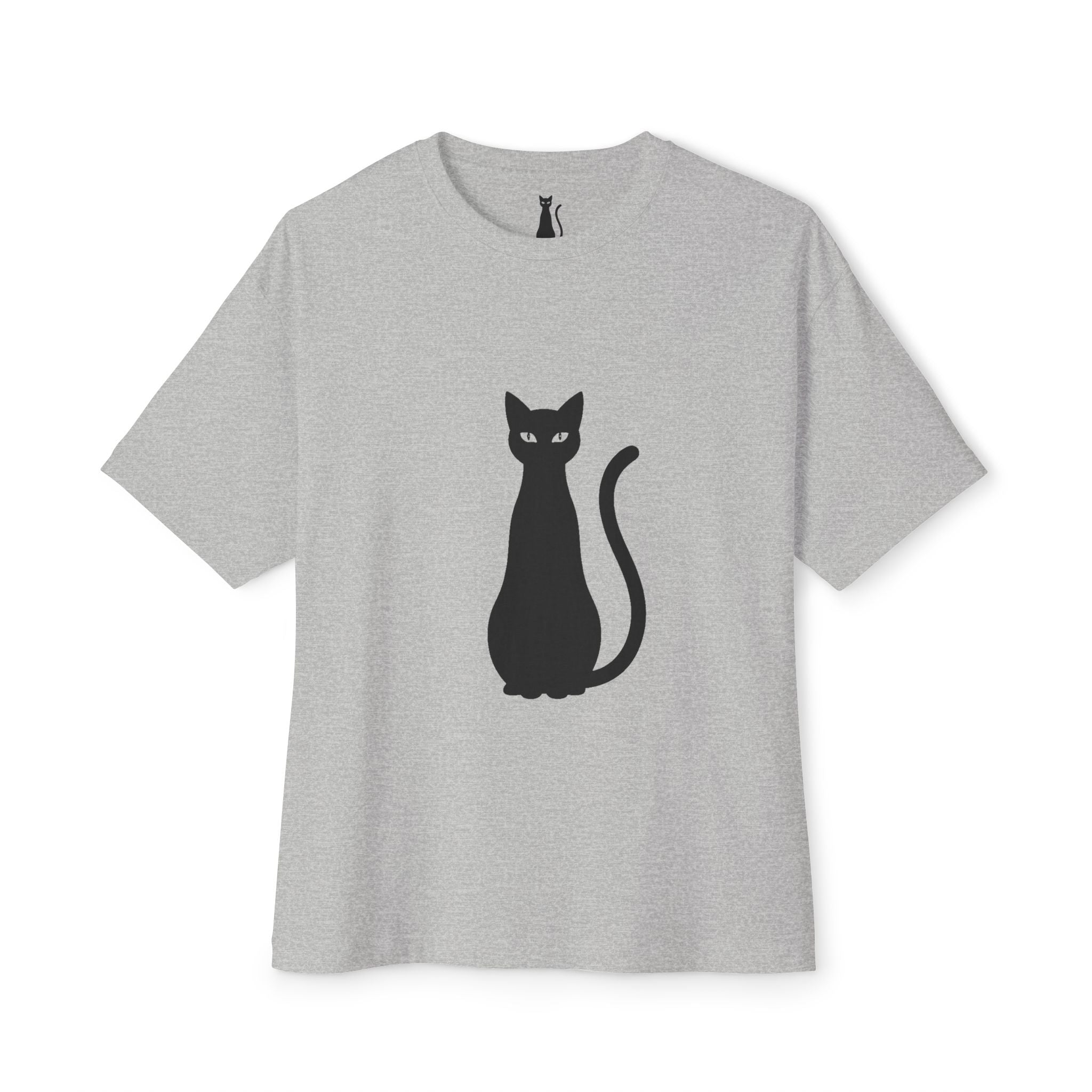 LazyInk Signature Cat Logo T-Shirt | Minimalist Black Tee